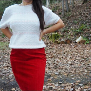 Vintage - Flower Pattern  Sweater